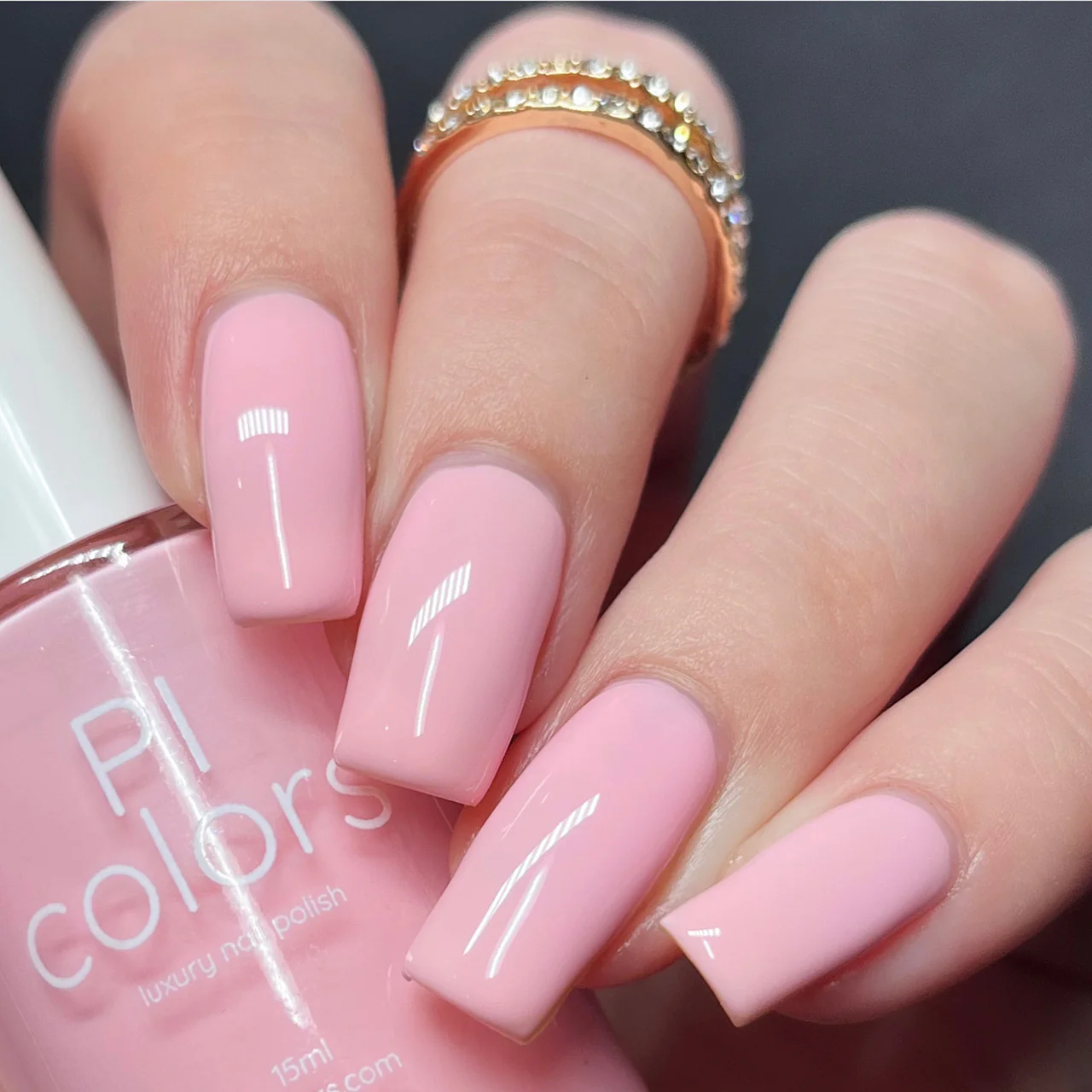 pastel pink nails